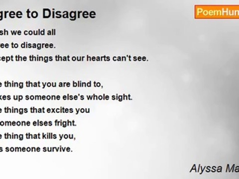 Alyssa Marquardt - Agree to Disagree