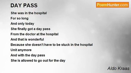Aldo Kraas - DAY PASS