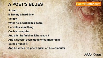 Aldo Kraas - A POET'S BLUES