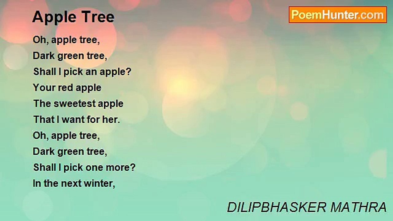 DILIPBHASKER MATHRA - Apple Tree