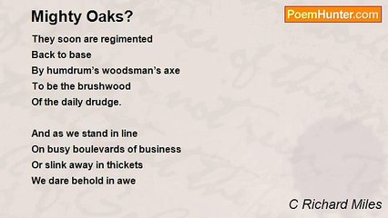 C Richard Miles - Mighty Oaks?