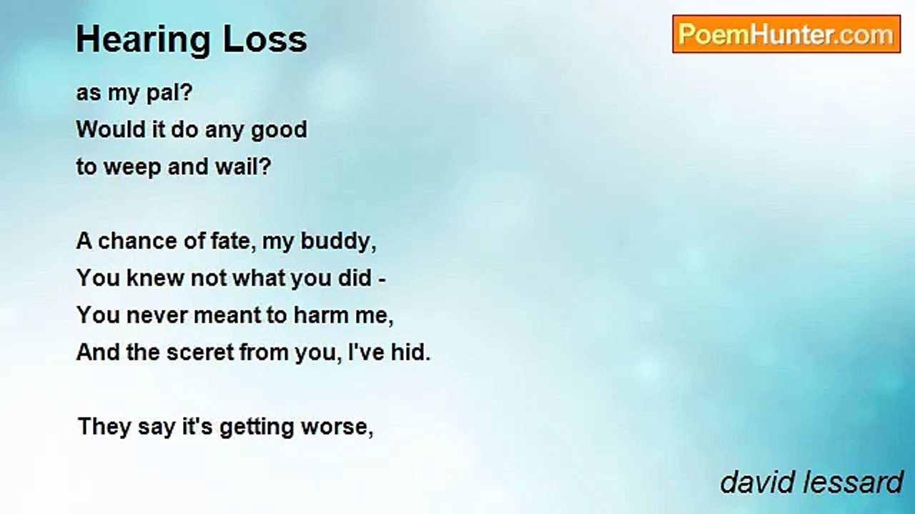 david lessard - Hearing Loss