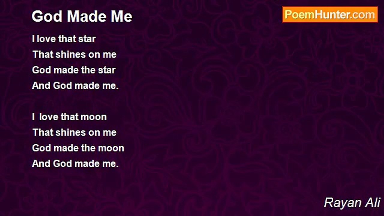 Rayan Ali - God Made Me
