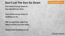 David Harris - Don’t Let The Sun Go Down