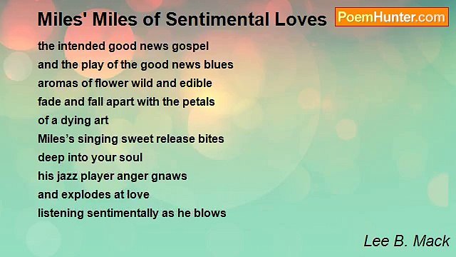 Lee B. Mack - Miles' Miles of Sentimental Loves