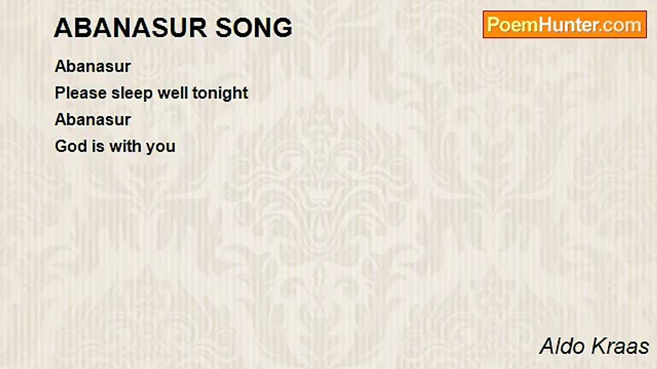 Aldo Kraas - ABANASUR SONG