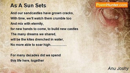 Anu Joshy - As A Sun Sets