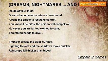 Empath In flames - [DREAMS, NIGHTMARES.... AND POSSIBLE RAPE! ]