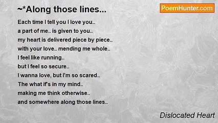 Dislocated Heart - ~*Along those lines...