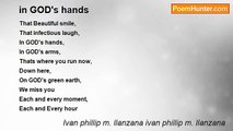 Ivan phillip m. llanzana ivan phillip m. llanzana - in GOD's hands