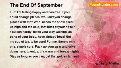 Audrey Heller - The End Of September