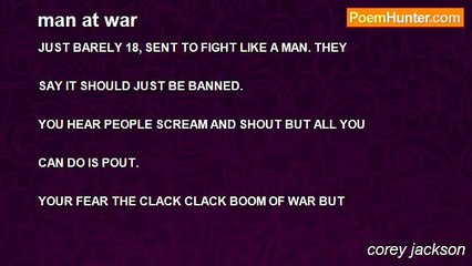 corey jackson - man at war