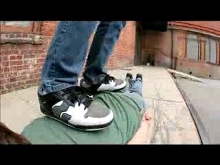 Human Skateboard for Sneaux by PES