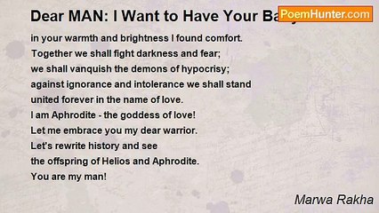 Marwa Rakha - Dear MAN: I Want to Have Your Baby