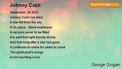 George Grogan - Johnny Cash