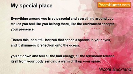 Nicole Buckland - My special place