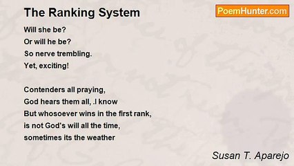 Susan T. Aparejo - The Ranking System