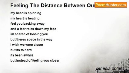 yenesis polanco - Feeling The Distance Between Our Love