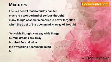 Allison unknown - Mixtures