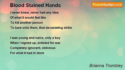 Brianna Trombley - Blood Stained Hands