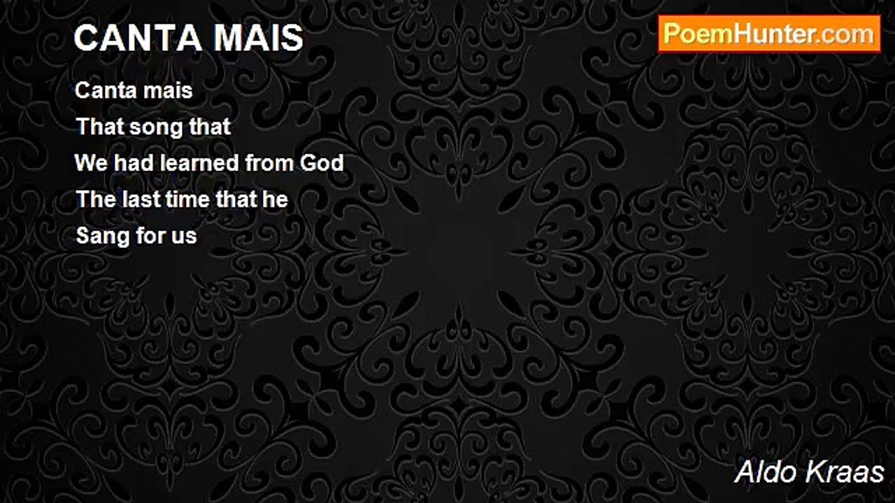Aldo Kraas - CANTA MAIS