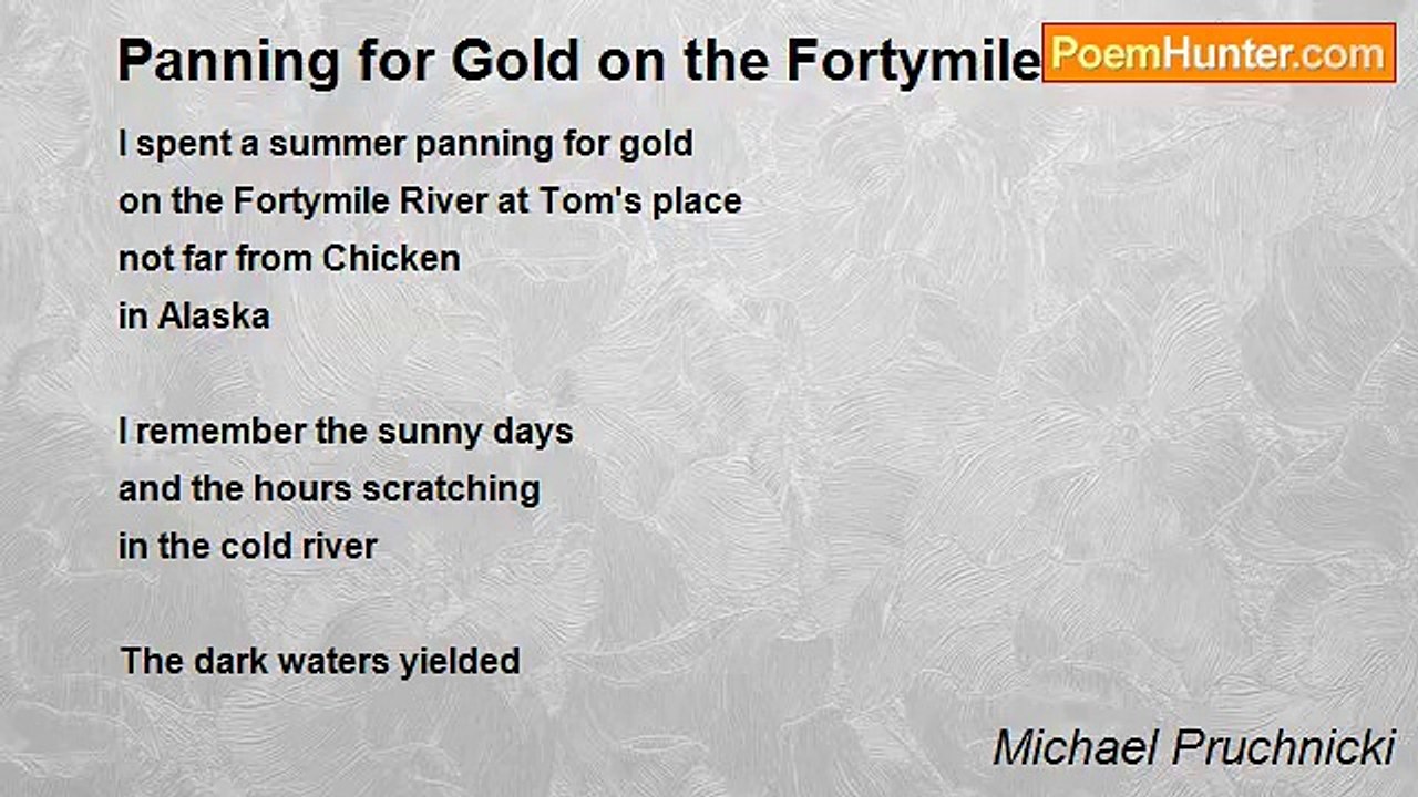 Michael Pruchnicki - Panning for Gold on the Fortymile