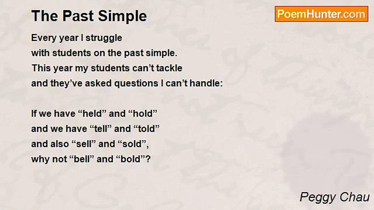 Peggy Chau - The Past Simple