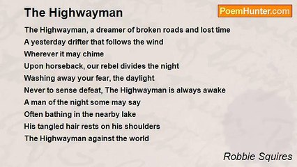 Robbie Squires - The Highwayman