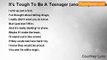 Courtney Lynn - It's Tough To Be A Teenager (another poem i really like and its totally true)