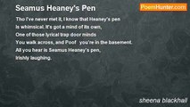 sheena blackhall - Seamus Heaney's Pen