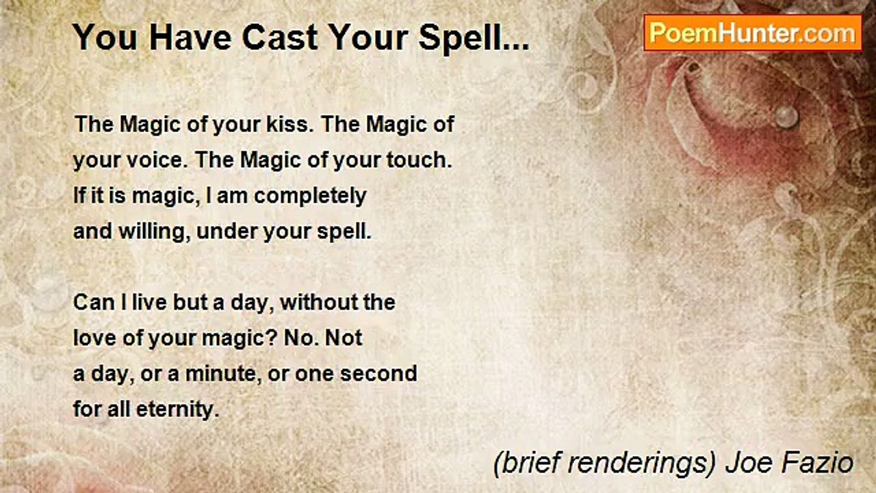 (brief renderings) Joe Fazio - You Have Cast Your Spell...