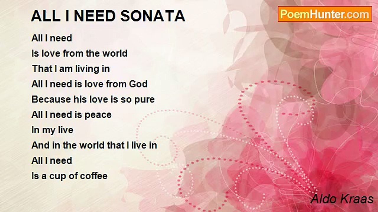 Aldo Kraas - ALL I NEED SONATA