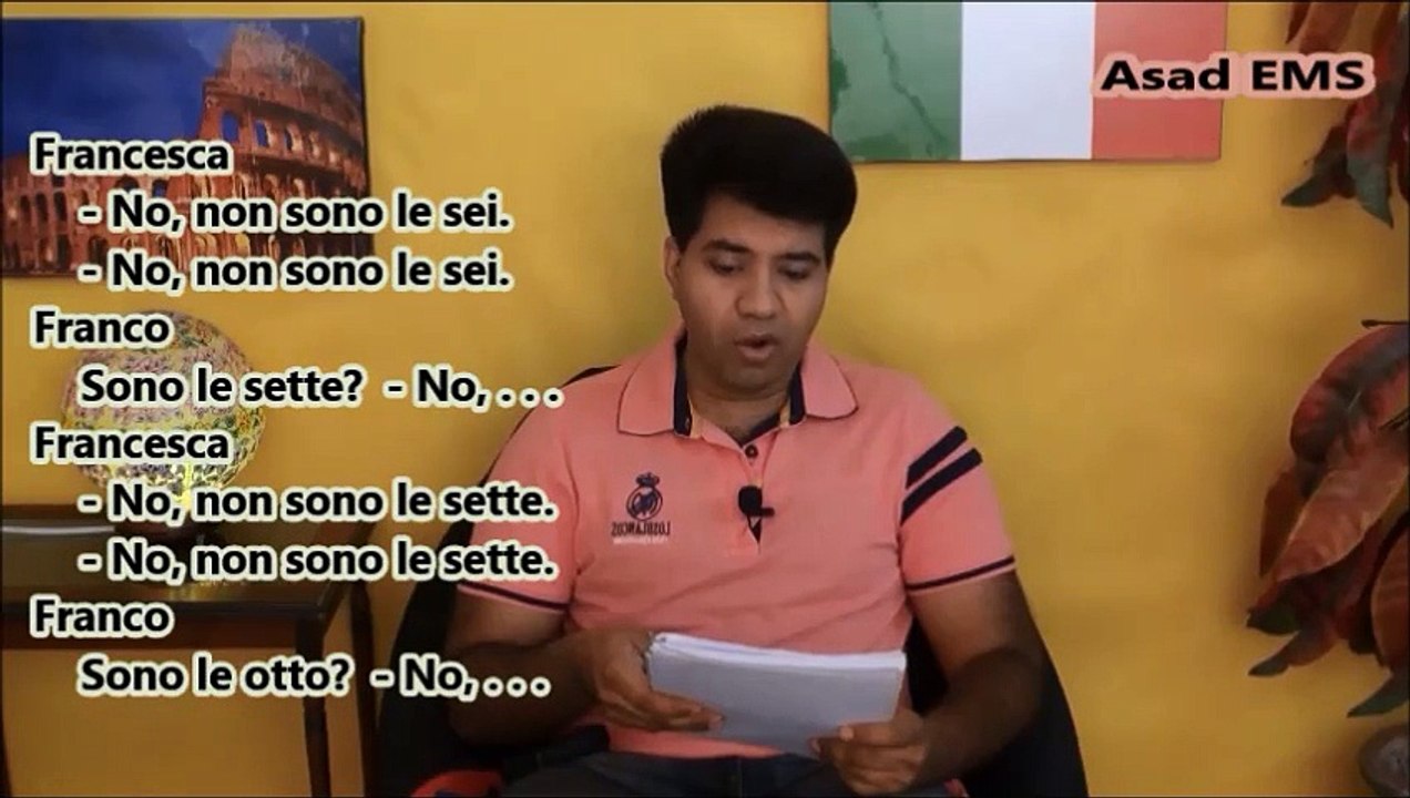 Learn Italian Part 3 in Udu / Hindi