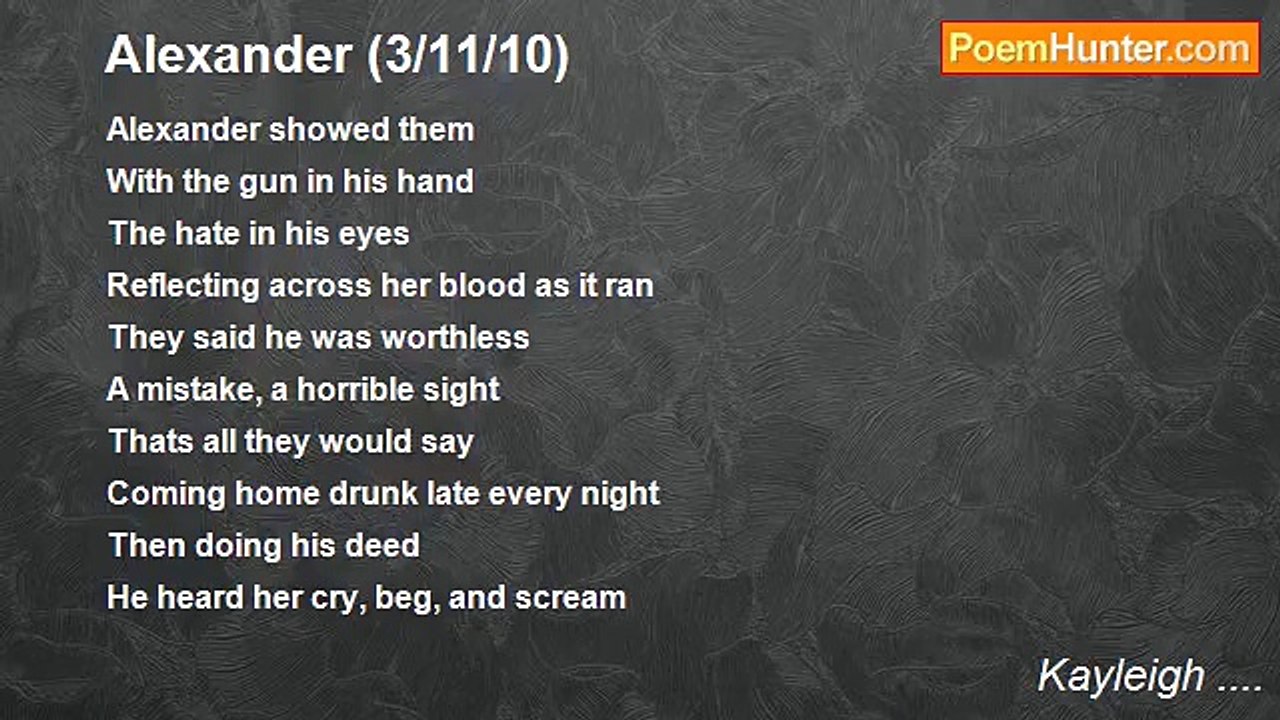 Kayleigh .... - Alexander (3/11/10)