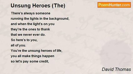 David Thomas - Unsung Heroes (The)