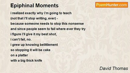 David Thomas's Epiphinal Moments: A Glimpse into Creative Inspiration ✨