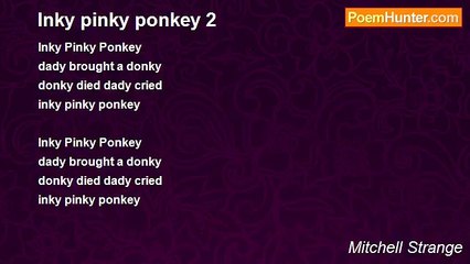 Mitchell Strange - Inky pinky ponkey 2