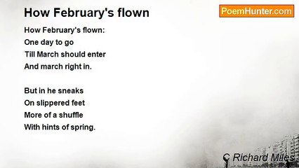 C Richard Miles - How February's flown