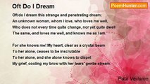 Paul Verlaine - Oft Do I Dream