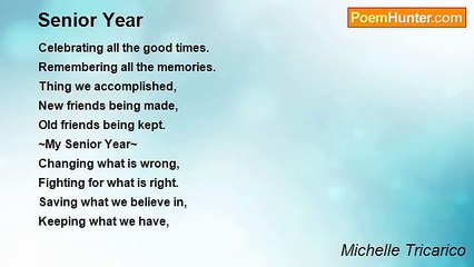 Michelle Tricarico - Senior Year