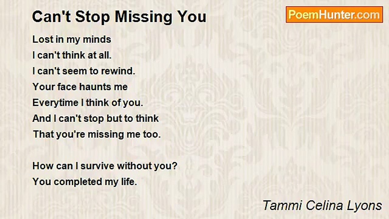 Tammi Celina Lyons - Can't Stop Missing You