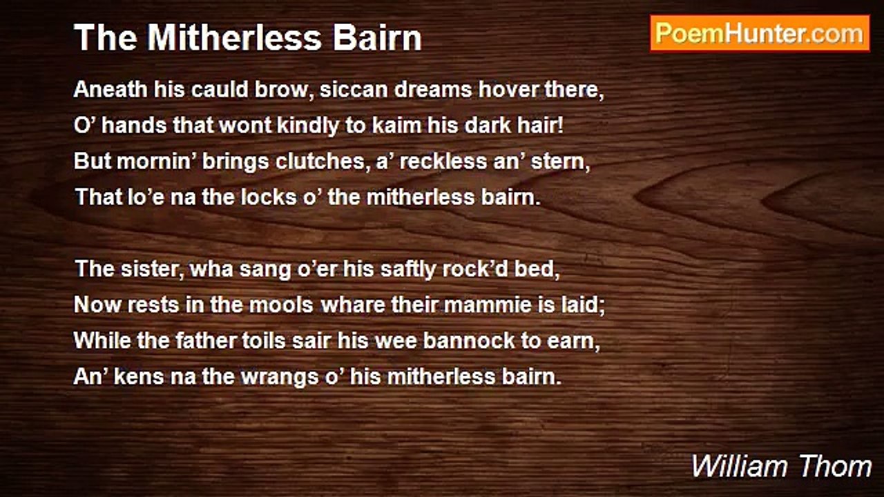 William Thom - The Mitherless Bairn