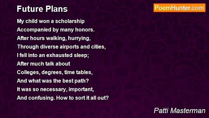 Patti Masterman - Future Plans
