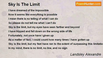 Landsley Alexandre - Sky Is The Limit