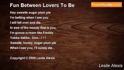 Leslie Alexis - Fun Between Lovers To Be