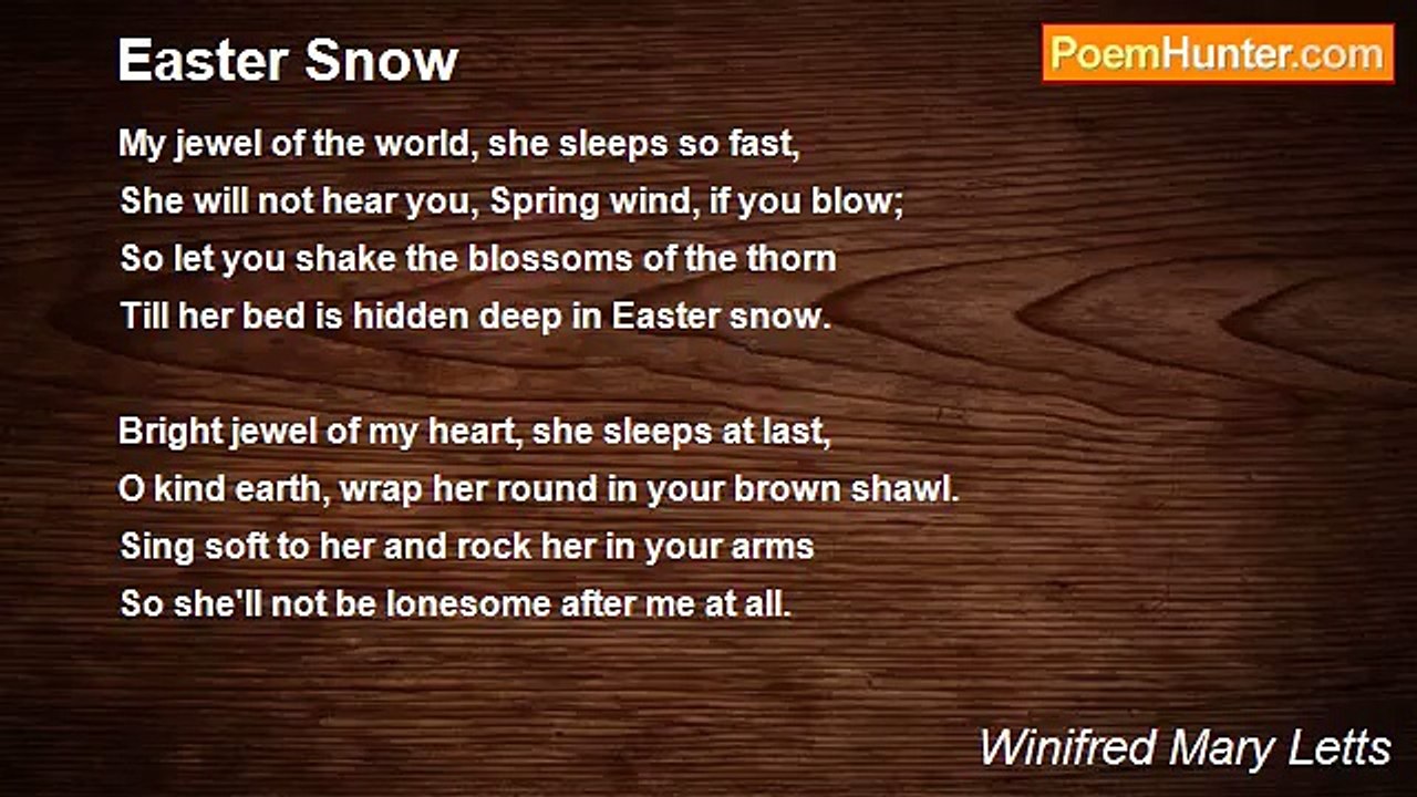 Winifred Mary Letts - Easter Snow
