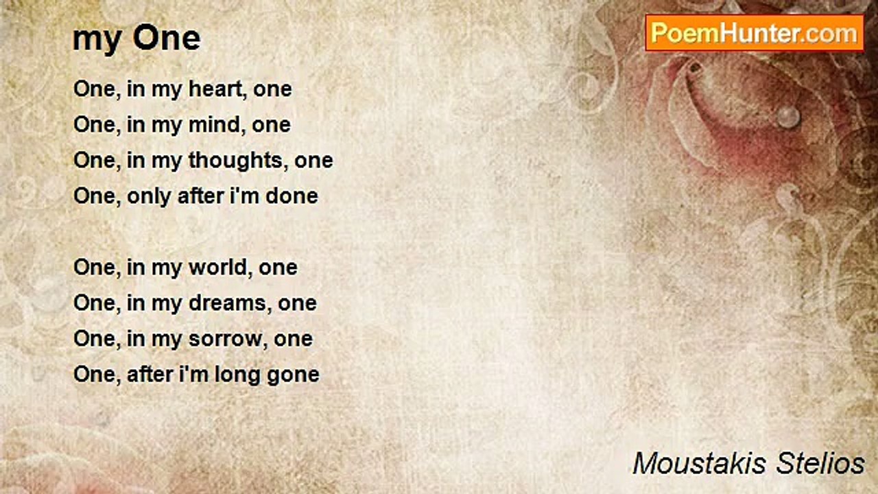 Moustakis Stelios - my One