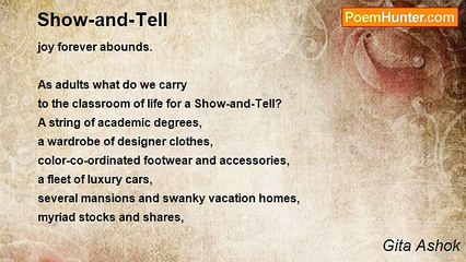 Gita Ashok - Show-and-Tell