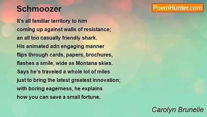 Carolyn Brunelle - Schmoozer