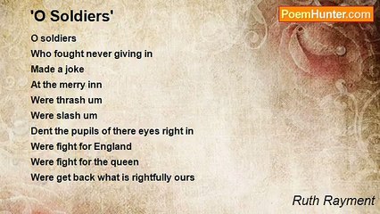 Ruth Rayment - 'O Soldiers'